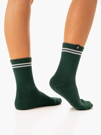 Шкарпетки Ryderwear Stripe Crew Socks - Green (1 шт.)