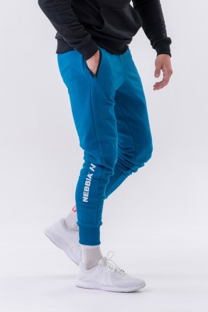 Штани Slim sweatpants with zip pockets “Re-gain” 320 Blue