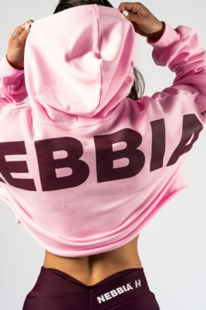 Худі Nebbia Oversized Hoodie OWN YOUR POWER Pink 433