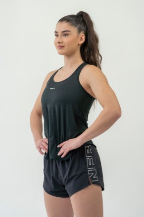 Майка FIT Activewear Tank Top “Airy” with Reflective Logo Black 439