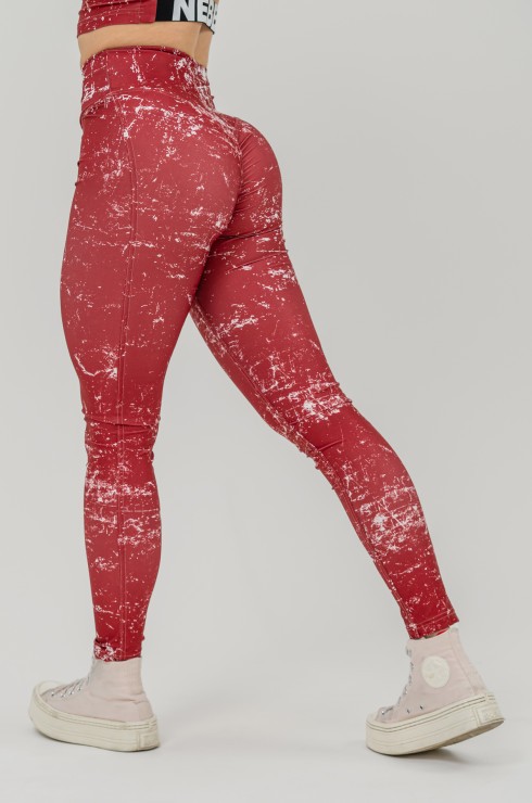 Nebbia Workout leggings ROUGH GIRL Red 616