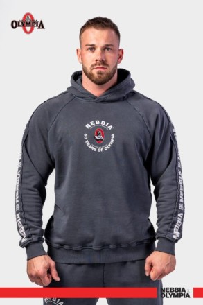 Худі Nebbia Washed Hoodie HERITAGE Black 793