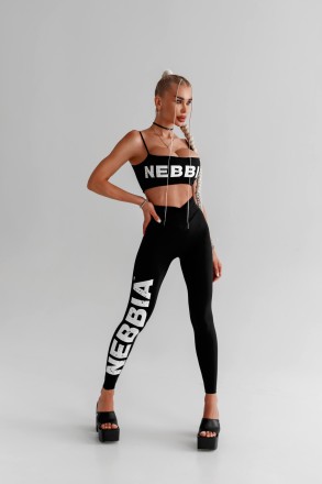 Легінси Nebbia High waisted gym leggings GLUTE CHECK Black 613