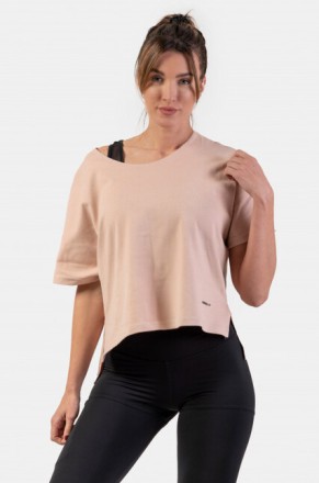 Топ Organic Cotton Loose Fit “The Minimalist” Crop Top 417 Salmon