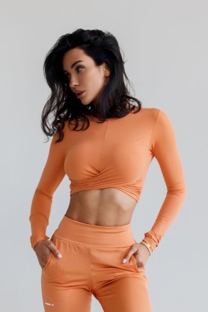 Топ Cropped Long Sleeve Top ELEVATED Orange 468
