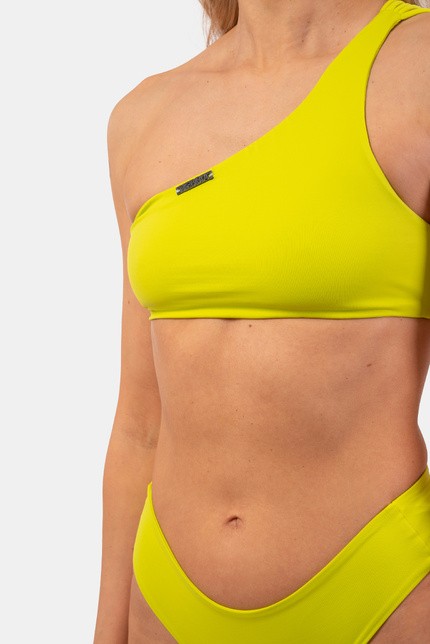 Green one shoulder bikini sales