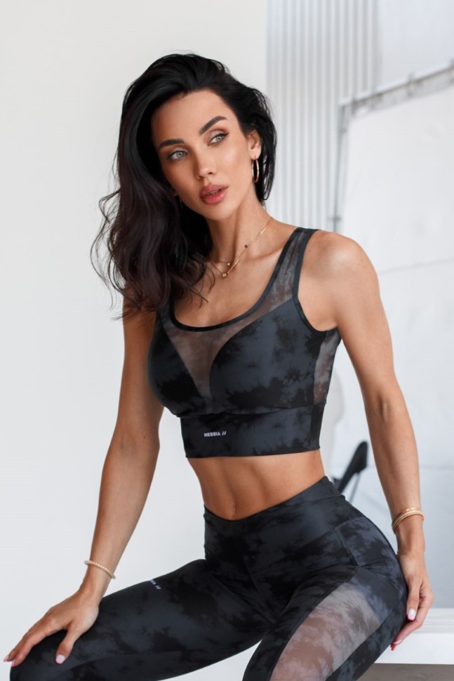 Mesh sports bra top online