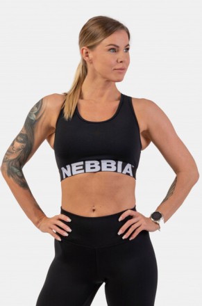 ТОП MEDIUM IMPACT CROSS BACK SPORTS BRA BLACK 410