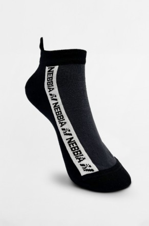 Шкарпетки NEBBIA "STEP FORWARD" Ankle Socks Black 110