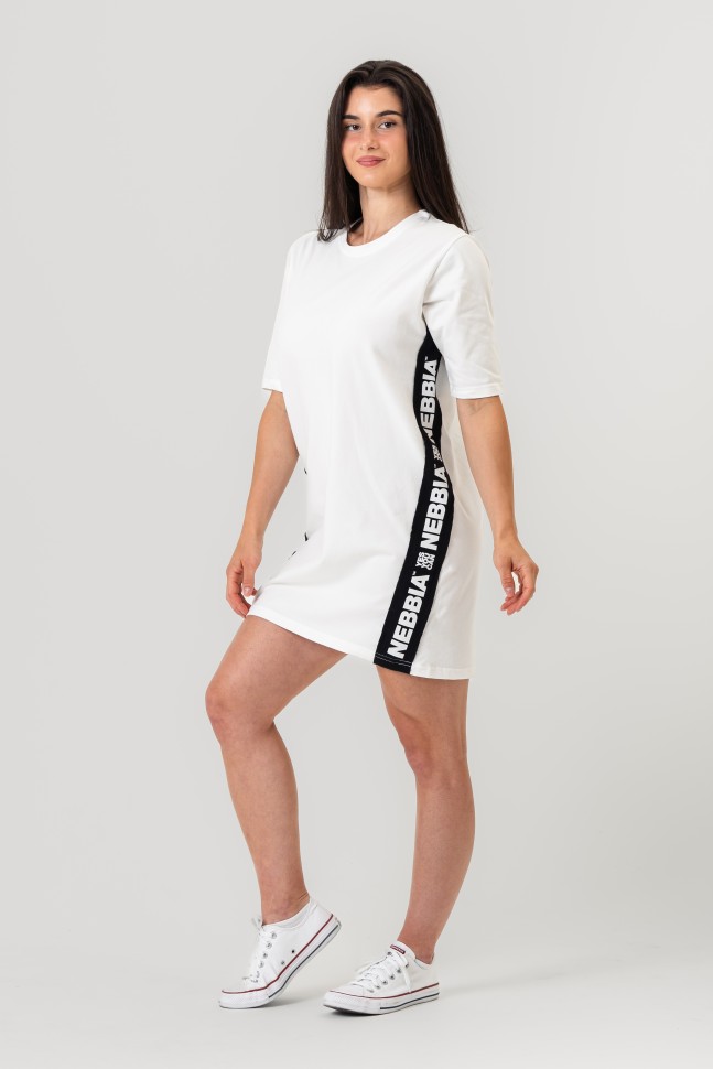 Long white t shirt dress clearance