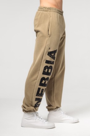 Штани Nebbia Gym Sweatpants Baggy Style GYM BRO Green 365